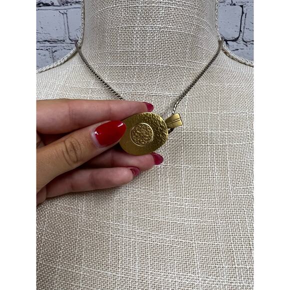 Ferrara Artisan Two Toned Pendant Necklace - Picture 3 of 4